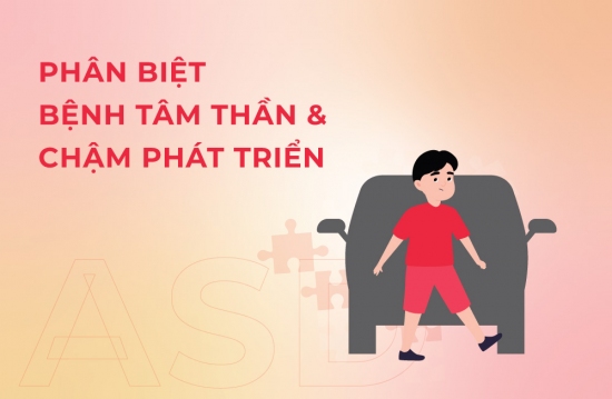 Phân biệt bệnh tâm thần và chậm phát triển