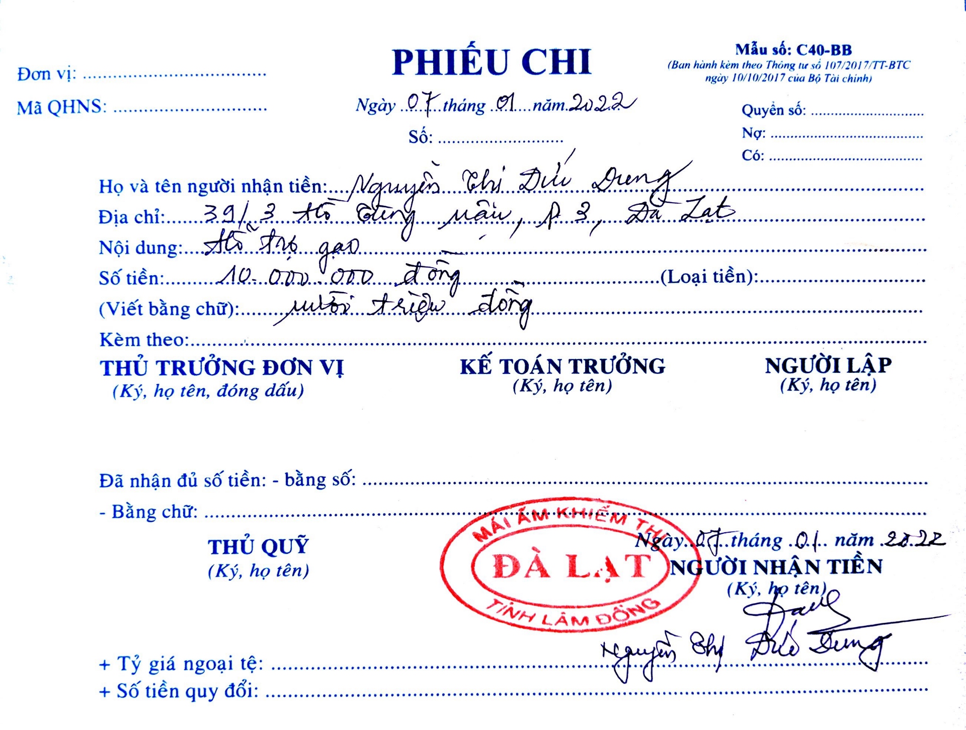 SGF Vietnam Korea hỗ trợ 10tr đồng cho mái ấm khiếm thị Đà Lạt 3