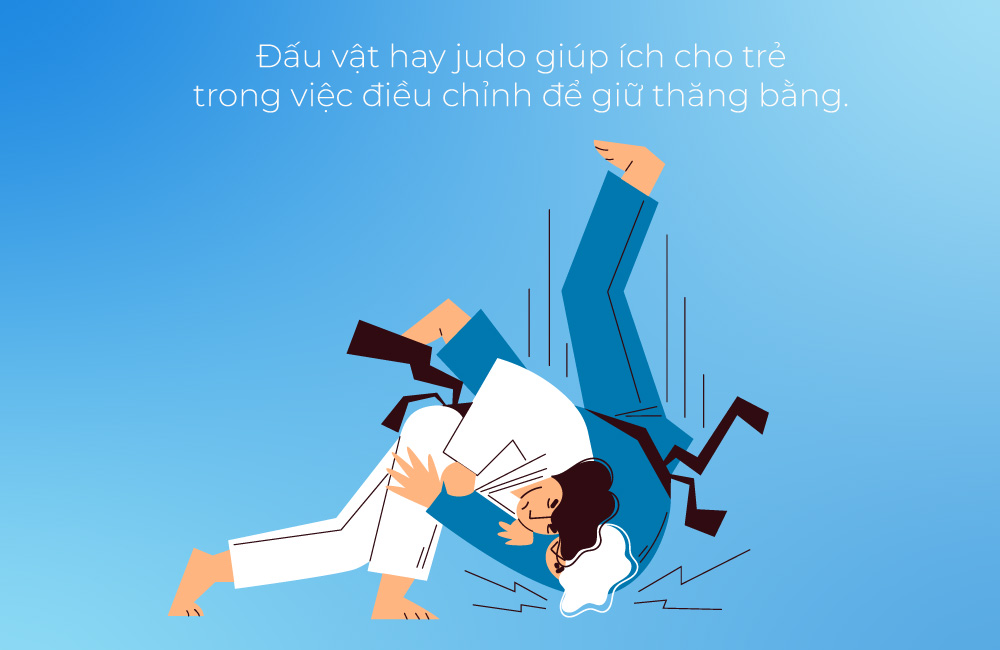 Đấu vật hay judo tốt cho việc giữ thăng bằng