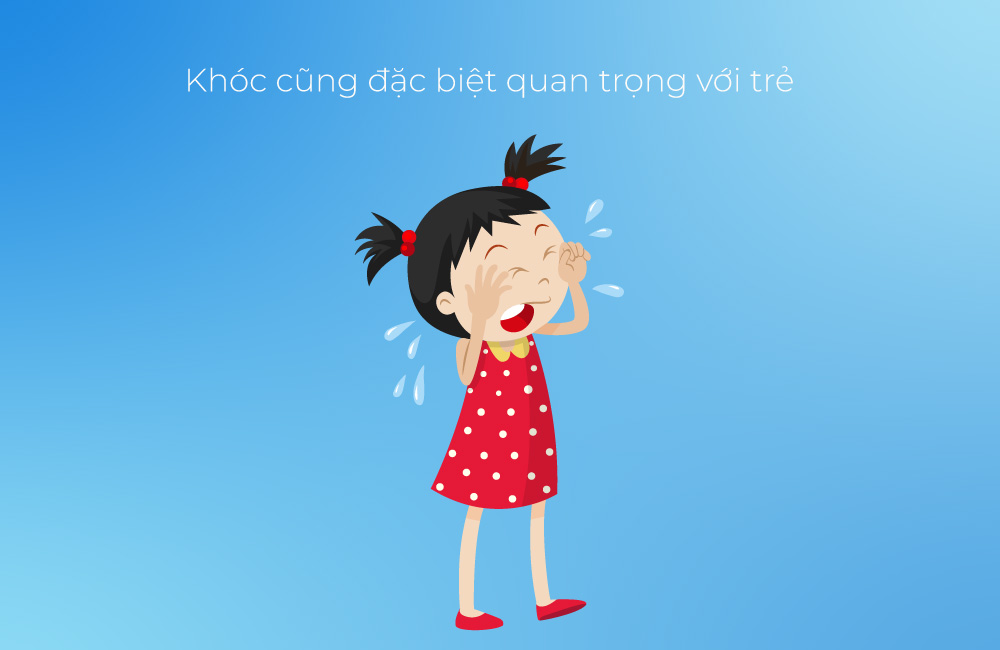 Khóc cũng quan trọng với trẻ